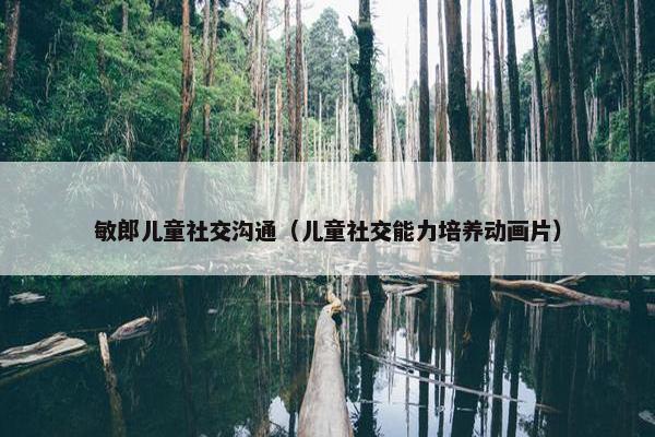 敏郎儿童社交沟通（儿童社交能力培养动画片）