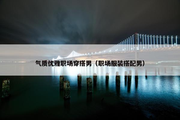 气质优雅职场穿搭男（职场服装搭配男）
