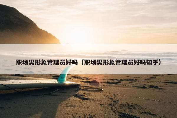 职场男形象管理员好吗（职场男形象管理员好吗知乎）