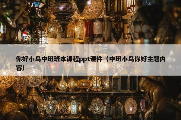 你好小鸟中班班本课程ppt课件（中班小鸟你好主题内容）