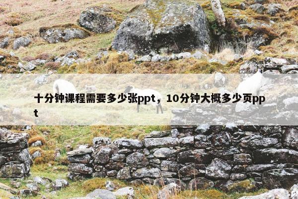十分钟课程需要多少张ppt，10分钟大概多少页ppt