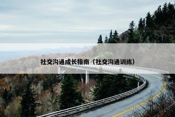 社交沟通成长指南（社交沟通训练）