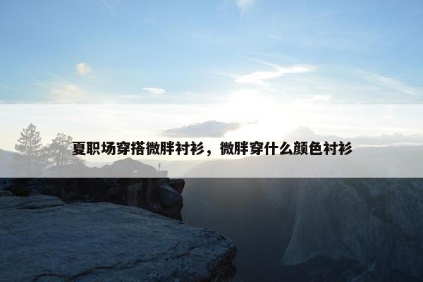 夏职场穿搭微胖衬衫，微胖穿什么颜色衬衫