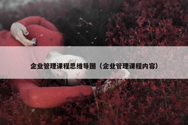 企业管理课程思维导图（企业管理课程内容）