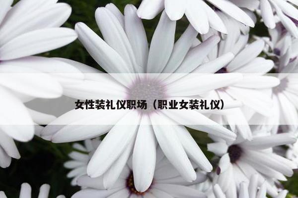女性装礼仪职场（职业女装礼仪）