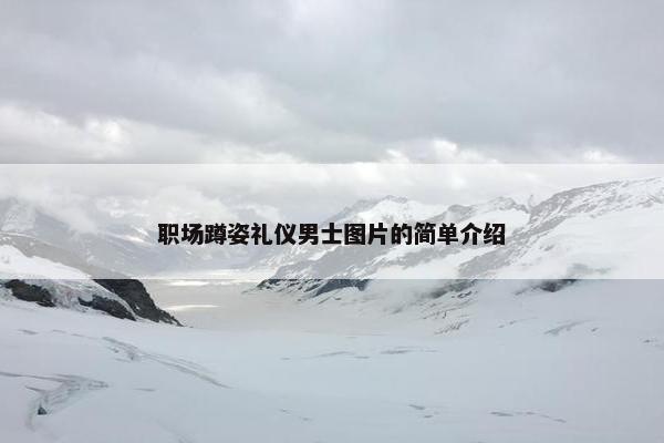 职场蹲姿礼仪男士图片的简单介绍
