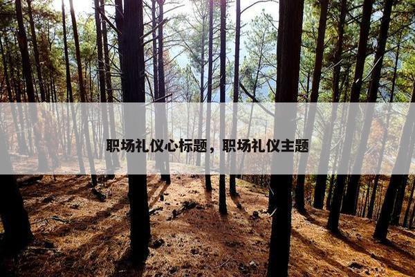 职场礼仪心标题，职场礼仪主题