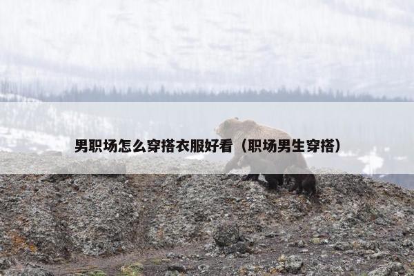 男职场怎么穿搭衣服好看（职场男生穿搭）
