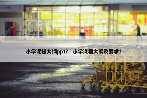 小学课程大纲ppt？ 小学课程大纲及要求？