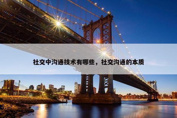 社交中沟通技术有哪些，社交沟通的本质