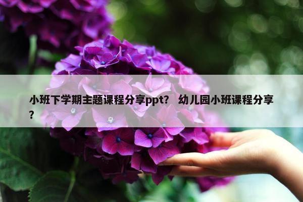 小班下学期主题课程分享ppt？ 幼儿园小班课程分享？