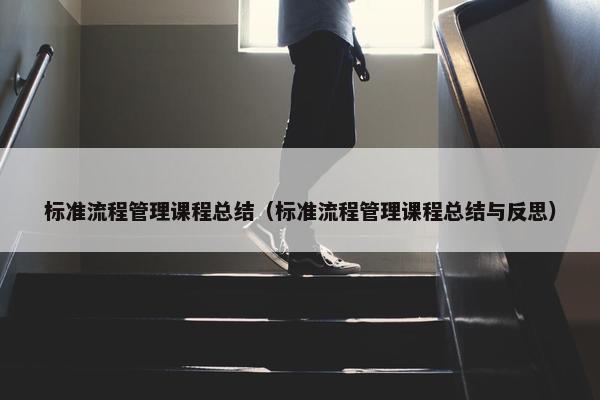 标准流程管理课程总结（标准流程管理课程总结与反思）