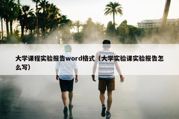 大学课程实验报告word格式（大学实验课实验报告怎么写）