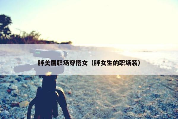 胖美眉职场穿搭女（胖女生的职场装）
