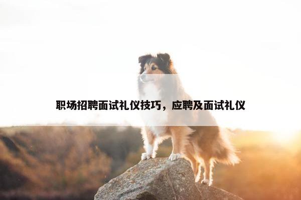 职场招聘面试礼仪技巧，应聘及面试礼仪