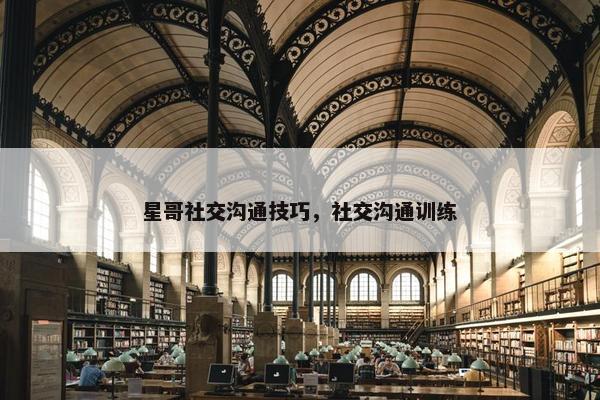 星哥社交沟通技巧，社交沟通训练