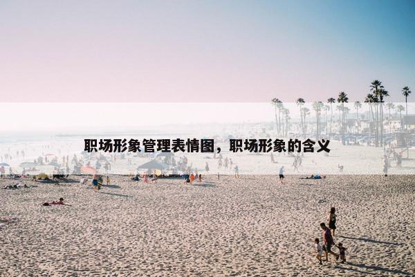 职场形象管理表情图，职场形象的含义