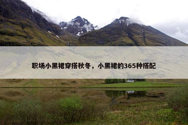 职场小黑裙穿搭秋冬，小黑裙的365种搭配