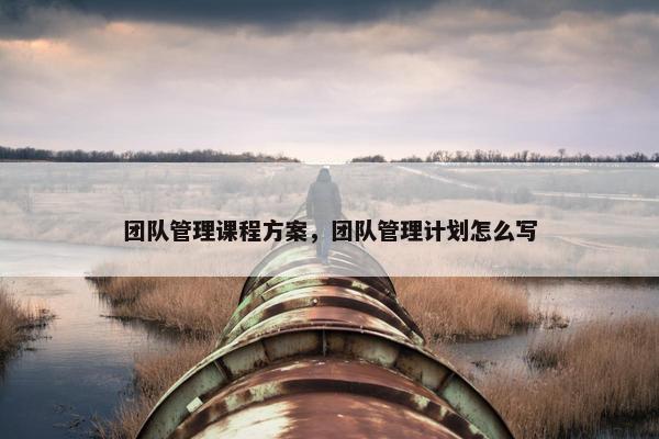团队管理课程方案，团队管理计划怎么写