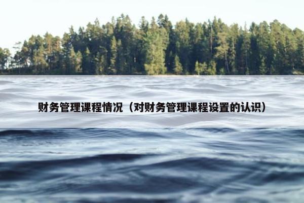 财务管理课程情况（对财务管理课程设置的认识）