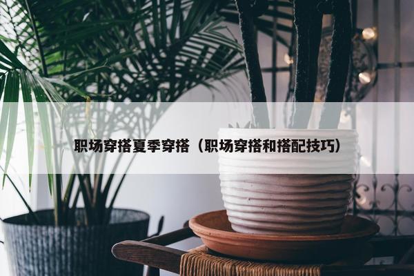 职场穿搭夏季穿搭（职场穿搭和搭配技巧）