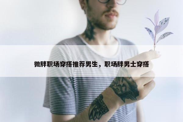 微胖职场穿搭推荐男生，职场胖男士穿搭