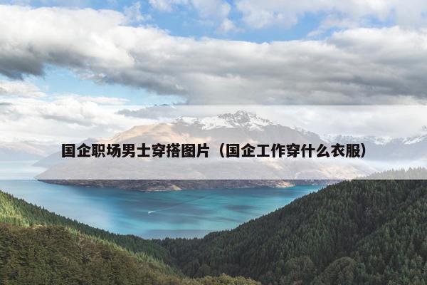 国企职场男士穿搭图片（国企工作穿什么衣服）