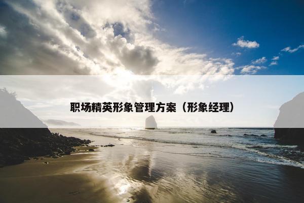 职场精英形象管理方案（形象经理）