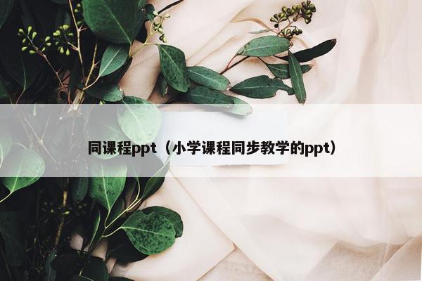 同课程ppt（小学课程同步教学的ppt）