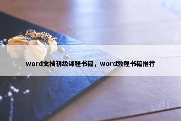 word文档初级课程书籍，word教程书籍推荐