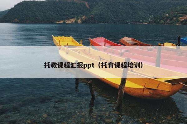 托教课程汇报ppt（托育课程培训）