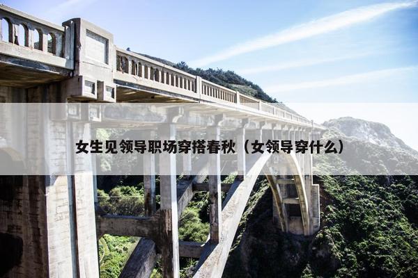 女生见领导职场穿搭春秋（女领导穿什么）