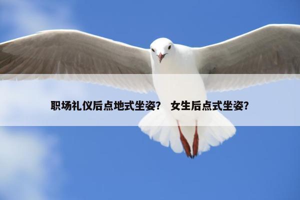 职场礼仪后点地式坐姿？ 女生后点式坐姿？
