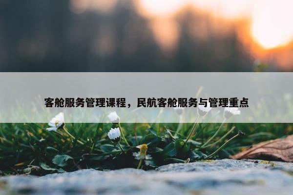 客舱服务管理课程，民航客舱服务与管理重点