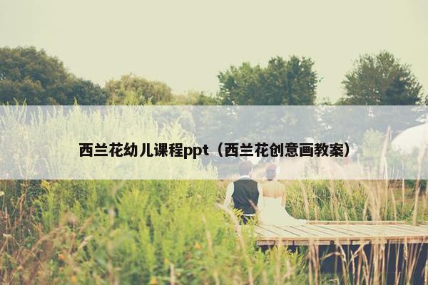 西兰花幼儿课程ppt（西兰花创意画教案）