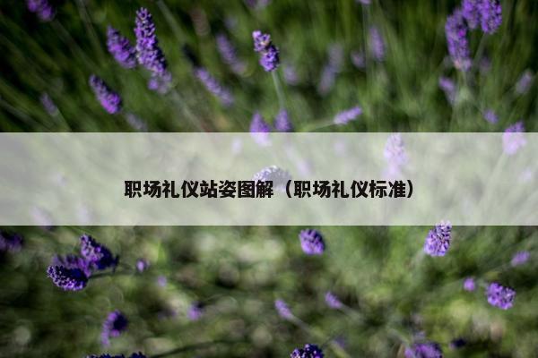 职场礼仪站姿图解（职场礼仪标准）