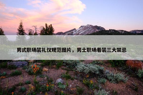 男式职场装礼仪规范图片，男士职场着装三大禁忌
