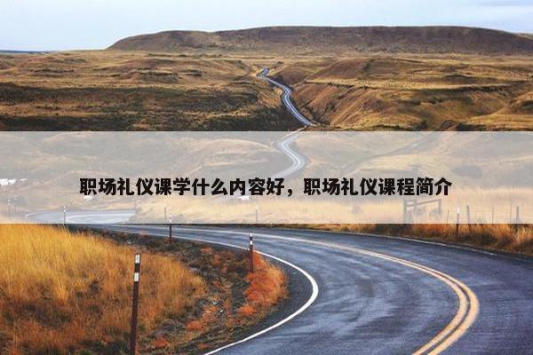 职场礼仪课学什么内容好，职场礼仪课程简介