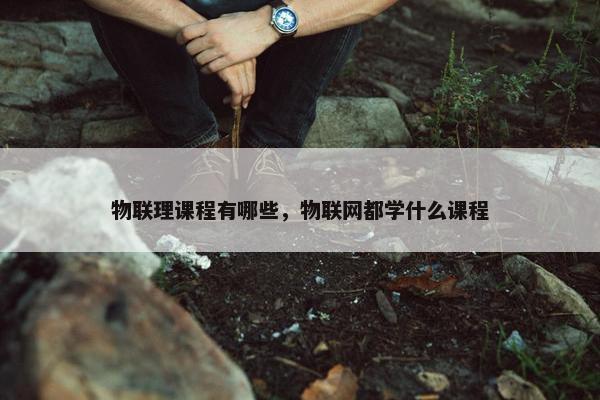物联理课程有哪些，物联网都学什么课程