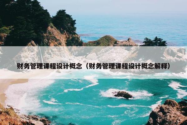 财务管理课程设计概念（财务管理课程设计概念解释）