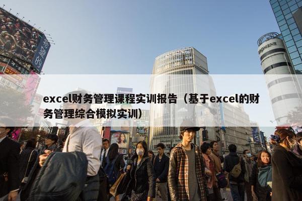 excel财务管理课程实训报告（基于excel的财务管理综合模拟实训）