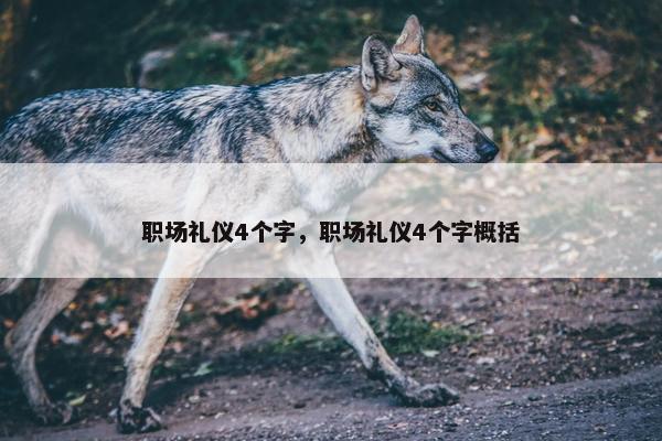 职场礼仪4个字，职场礼仪4个字概括
