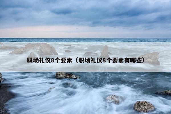 职场礼仪8个要素（职场礼仪8个要素有哪些）