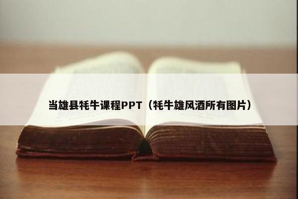当雄县牦牛课程PPT（牦牛雄风酒所有图片）