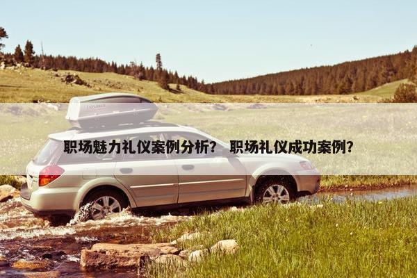职场魅力礼仪案例分析？ 职场礼仪成功案例？