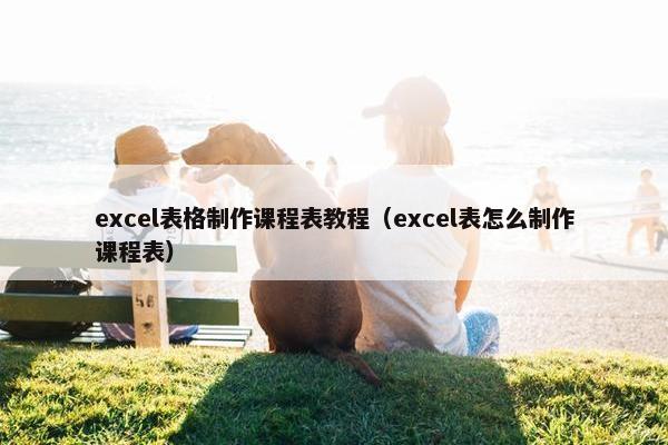 excel表格制作课程表教程（excel表怎么制作课程表）