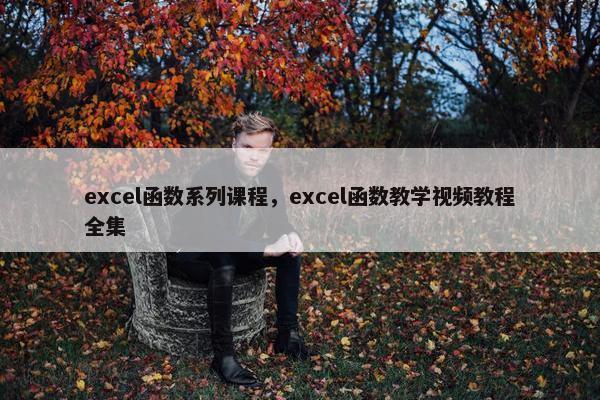 excel函数系列课程，excel函数教学视频教程全集