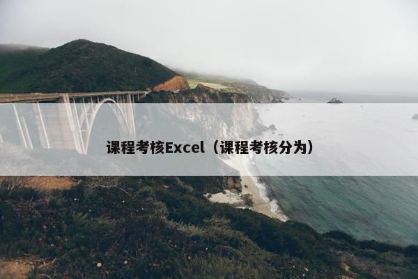 课程考核Excel（课程考核分为）