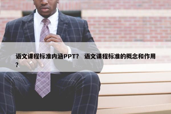 语文课程标准内涵PPT？ 语文课程标准的概念和作用？