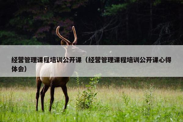 经营管理课程培训公开课（经营管理课程培训公开课心得体会）
